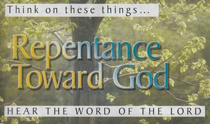 Repentance Toward God