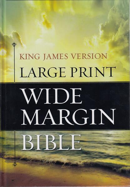 Hendrickson Large Print Wide Margin KJV Bible - Hardback