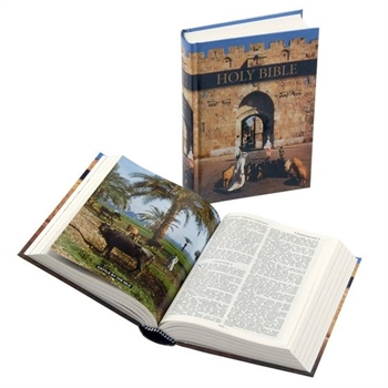TBS Royal Ruby Text KJV Bible - Pictorial Hardback