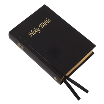 TBS Royal Ruby Text KJV Presentation Bible - Black Hardback