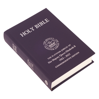 TBS Platinum Jubilee Royal Ruby Text Bible - Purple Hardback
