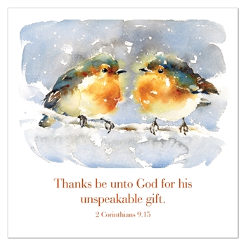 Pack of Six Greetings Cards (2 Corinthians 9:15)