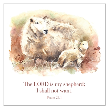 Pack of Six Greetings Cards (Psalm 23:1)