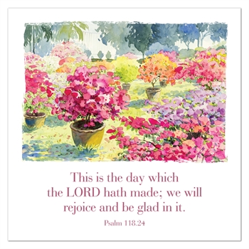 Pack of Six Greetings Cards (Psalm 118:24)