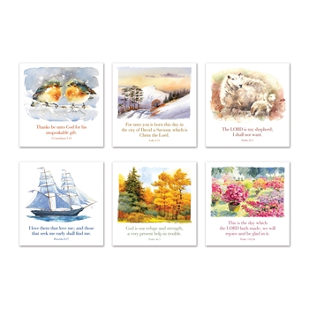 Mixed Pack of Six Greetings Cards