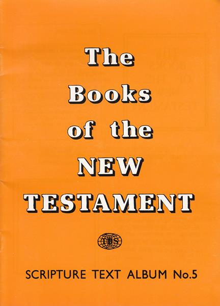 Scripture Text No.5: Books of the 