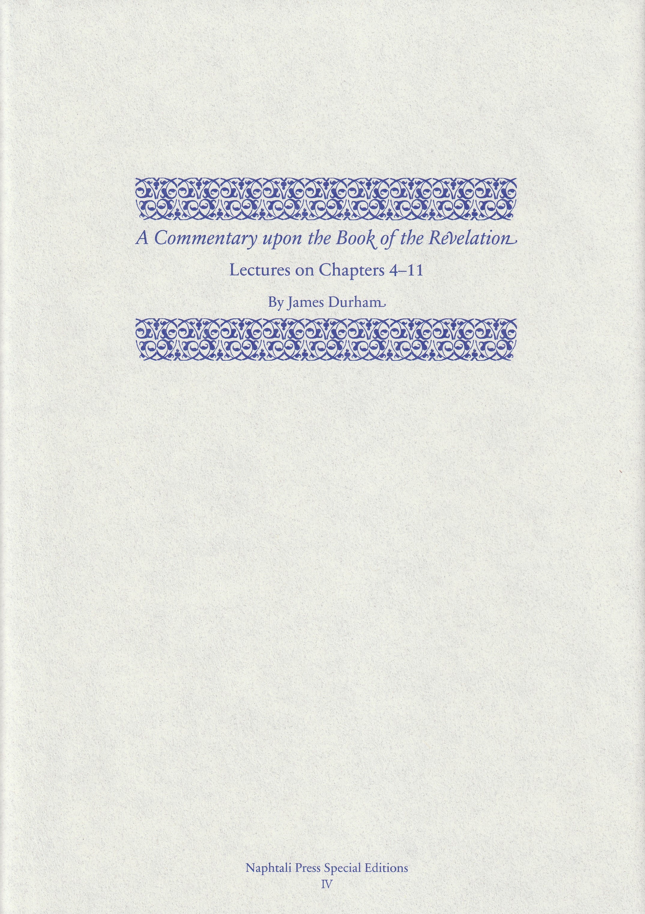 A Commentary on the Book of Revelation Vol. 2 (Durham)